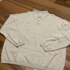ニットポロシャツ 長袖 ポロシャツ