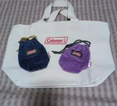 Coleman トートバッグと巾着ポーチセット