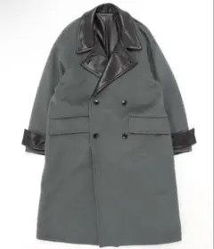 HARE リバーシブルフェイクレザーウールロングコート