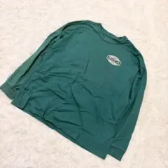 RVCA 長袖Tシャツ ロンT ロゴプリント くすみグリーン オーバーサイズのサムネイル