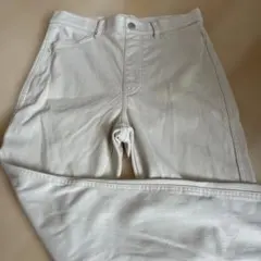 UNIQLO HEATTECH ベージュ ストレートデニム S