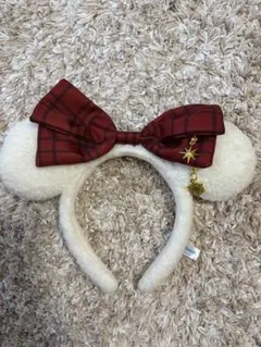 ミッキー耳カチューシャ 雪だるま付き