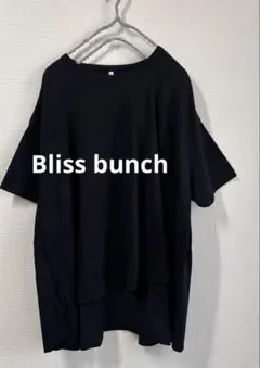 Bliss bunch ☆ゆったりオーバーサイズ☆サマ見え半袖Tシャツ☆ブラックのサムネイル