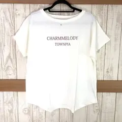 セシール　ロゴ入りゆるTシャツ オフホワイト 3L 綿100%のサムネイル