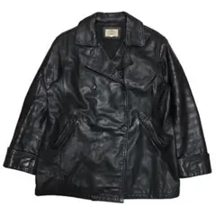 ARMANI JEANS ダブルブレス レザージャケット イタリア製 アーカイブ