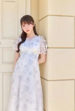 極美品】ドットフラワーワンピース アプワイザーリッシェ S - メルカリ