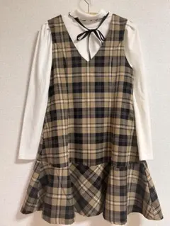 【メゾピアノ　ジュニア】S 140 ワンピース　カットソー　セット