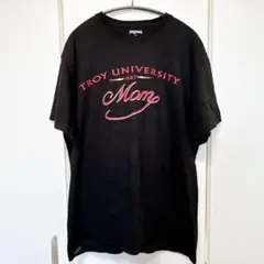 ジャンスポーツ Tシャツ クルーネック カレッジロゴ 半袖 L 黒 綿 通学のサムネイル