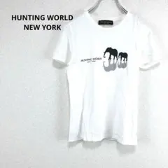 ハンティングワールド【M】半袖Tシャツ ゾウ プリントロゴ ニューヨーク 夏服のサムネイル