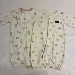 西松動 ツーウェイ ドレスオール ロンパース 50~60 新生児