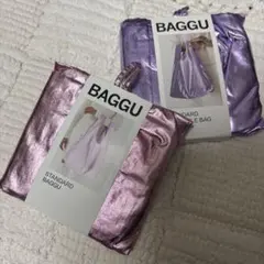 BAGGU STANDARD エコバック　メタリック　ライト　ピンク　パープルのサムネイル