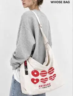 匿名配送☆ BTS アリラン キャンバス ショルダーバッグ 大容量 - メルカリ