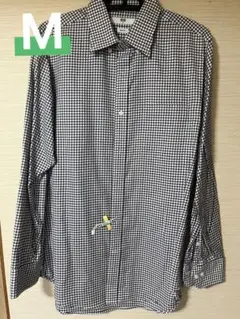UNIQLO ギンガムチェック柄 長袖シャツ スリムフィット Mサイズ