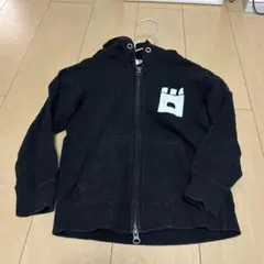 CUNE パーカー　黒　 XXS (100cm) 　裏起毛