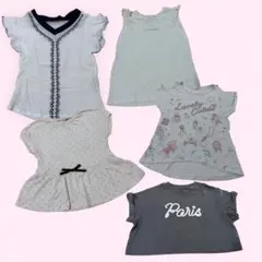 キッズ服 Tシャツ 5点セット　まとめ売り　公園着　通学着