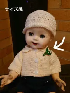 【ビンテージ】すずらんの小さなブローチ 緑と白のコントラスト ドールにも　人形