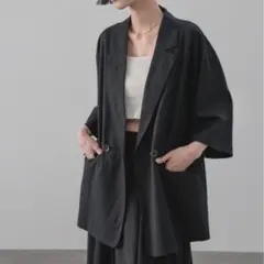 LOWRYSFARM 接触冷感・UVカットソフリネンダブルジャケットのサムネイル