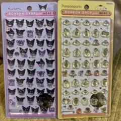 【国内正規品】サンリオ ボンボンドロップシールクロミ、ポムポムプリンセット