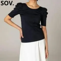 sov. ソブ パフスリーブ 半袖 Tシャツ カットソー パワショルのサムネイル