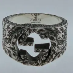 美品】GUCCI 指輪 アラベスク キーモチーフ リング 15号 ダブルG