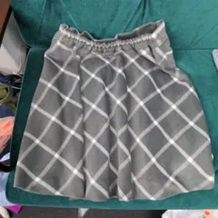 earth music & ecology チェック柄フレアスカート M