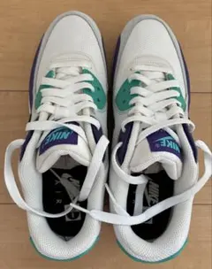 NIKE AIR MAX 90 ホワイト パープル グリーンのサムネイル