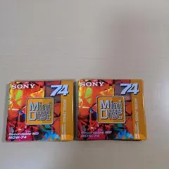 SONY MiniDisc MDW-74AY 2枚セット 未開封