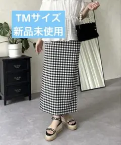 prose verse スーパーストレッチギンガムナロースカートのサムネイル