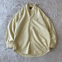 ラルフローレン 90s BLAKE オックスフォード シャツ 長袖 L 黄