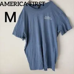 AMERICA FIRST Tシャツ Mサイズ 青