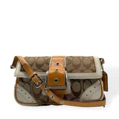 美品 COACH コーチ ショルダーバッグ シグネチャー ソーホー 保存袋