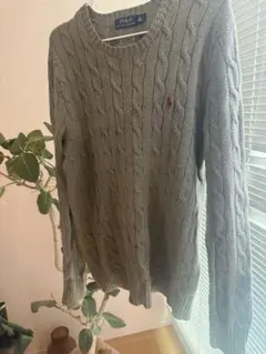 Polo Ralph Lauren グリーン ケーブルニット S