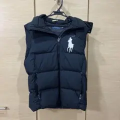 POLO RALPH LAUREN ブラックダウンベスト XS