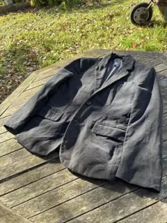 GAP 黒 ベロア調 テーラードジャケット Keep Rocking！