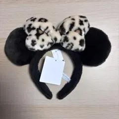 ディズニー　ミニー　ヒョウ柄　カチューシャ