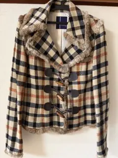 Daks London チェック柄 ダッフルコート