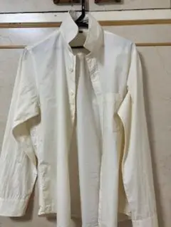 無印良品　綿100% 長袖シャツ 　イエロー