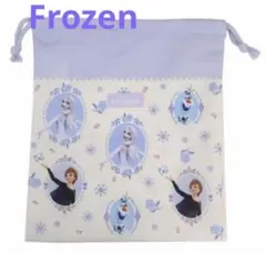 アナと雪の女王 巾着袋　大きめ　ディズニー　オラフ　エルサ　アナ　新品