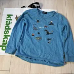 klädskäp 恐竜刺繍 長袖カットソー　ティラノ　トリケラ　直営店購入