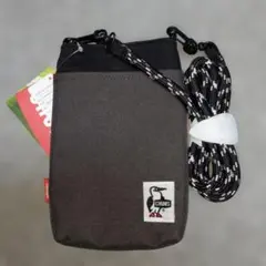 チャムス ロープショルダーポーチ　Black/Charcoal