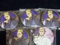 進撃の巨人　エルヴィン缶バッチ5点セット