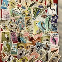 海外各国使用済み切手 美しい鳥類コレクション85種セット