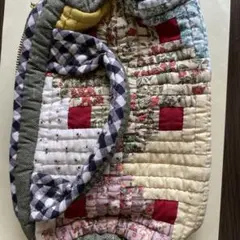 キルティングパッチワークポーチ