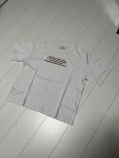 discoat 半袖刺繍ロゴTシャツ　フリーサイズ　ホワイト×レッド