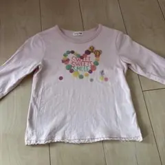 kp 長袖カットソー ピンク 110 日本製　綿100