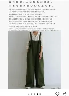 アンティカ　ワイドサロペットのサムネイル