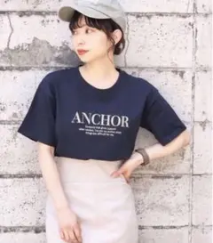 新品未使用 tip top ￼バイカラーアソート刺繍ロゴ半袖Tシャツ コットンT