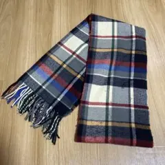 タータンチェック柄マフラー