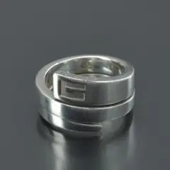 00s GUCCI グッチ スパイラル リング 指輪 約18号 正規品 超希少 00s GUCCI グッチ スパイラル リング 指輪 約18号 正規品 保存袋