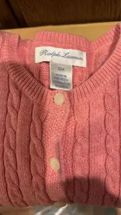 どらちゃん專用 Ralph Lauren ピンク カーディガン 18M